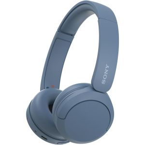 Casti On-Ear Sony WH-CH520B, Wireless, Bluetooth, Microfon, Multipoint connection, Quick Charge, Autonomie 50 ore, Albastru
