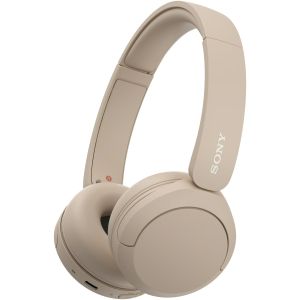 Casti On-Ear Sony WH-CH520B, Wireless, Bluetooth, Microfon, Multipoint connection, Quick Charge, Autonomie 50 ore, Crem