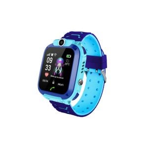 Ceas Smartwatch pentru copii Q12, Touchscreen, Rezistent la apa, navigare GPS, localizare, Albastru
