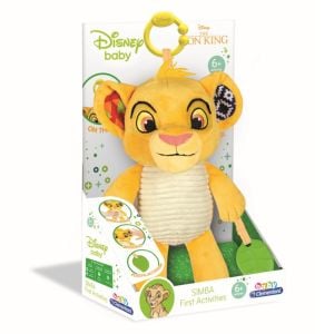 Jucarie de plus, Clementoni, Simba cu activitati- Disney Lion King, Multicolor