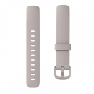 Curea Bratara Smartband Fitbit, pentru Fitbit Inspire 2C, Large, Silicon, Lunar White 