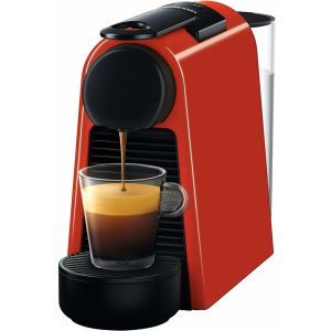 Espressor Delonghi Nespresso Essenza Mini EN 85.R, 1150 W, 0.6 L, 19 bar, Rosu + 14 capsule cadou