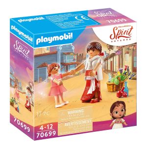 Jucarie Playmobil Spirit IV - Rodeo cu Abigail & Boomerang, 70698, Multicolor