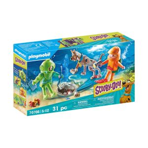 Jucarie Playmobil Scooby-Doo, Aventuri cu fantoma scafandru, 70708, Multicolor