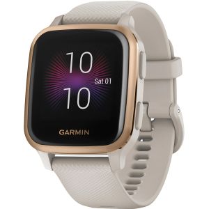 Ceas smartwatch Garmin Venu Sq, Music Edition, Auriu Rose