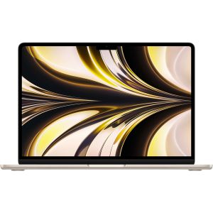 Laptop Apple MacBook Air 13-inch, cu procesor Apple M2, 8 nuclee CPU si 10 nuclee GPU, 8GB, 512GB, Layout INT, Starlight