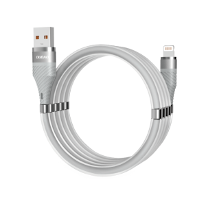 Cablu de date Dudao L1xsL, USB - Lightning, Suport organizare magnetic, 1m, Gri