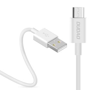 Cablu de date Dudao L1M, USB - Micro-USB, 1m, 3A, Alb