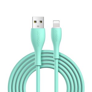 Cablu de date Joyroom S1030M8, USB - Lightning,  2.4A, 1m, Verde