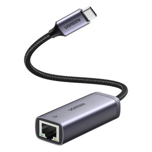 Adaptor de retea extern USB Type-C, Ugreen, RJ45 1Gbps (1000Mbps), Gri