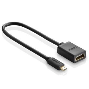 Adaptor Ugreen, Micro HDMI-HDMI, 20134, Lungime cablu 22 cm, Negru