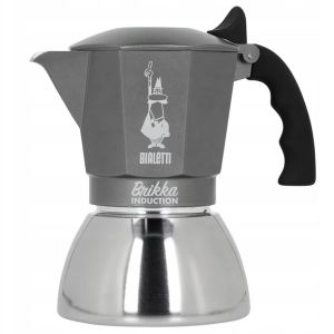  Espressor pentru aragaz Bialetti Brikka, 170 ml, Gri