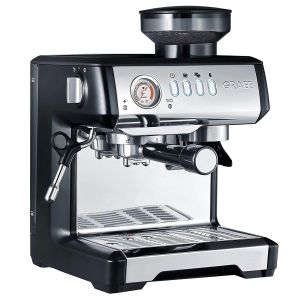 Espressor programabil Graef ESM802 Milegra, Functie rasnire, Ceai si espresso, 1600 W, Negru