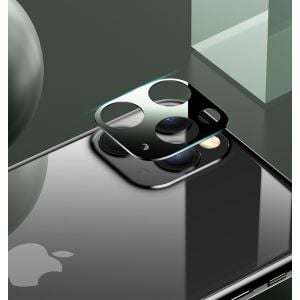 Folie de protectie telefon camera telefon iPhone 11 Pro Max, Usams, Sticla securizata, Anti-amprente, BH577JTT03, Verde