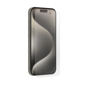 Folie de protectie telefon Alien Surface pentru Apple iPhone 15 Pro, Protectie ecran, Compatibil cu carcasa, Kit de instalare, Transparent