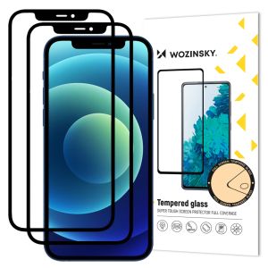Folie de protectie telefon Wozinsky pentru iPhone 12 Pro / iPhone 12, Super Tough, 2 bucati, Sticla, Transparent
