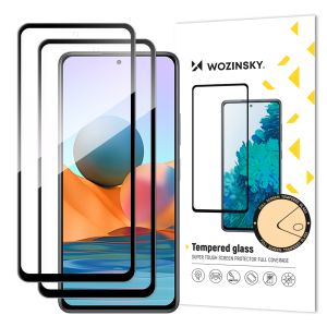 Folie de protectie telefon Wozinsky pentru Xiaomi Redmi Note 10 Pro, Super Tough, 2 bucati, Sticla, Transparent