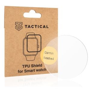 Folie protectie smartwatch pentru Garmin VivoActive 4, Tactical, Plastic, Transparent