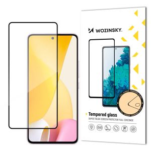 Folie telefon Wozinsky pentru Xiaomi 12 Lite, Full Glue, Sticla, Negru