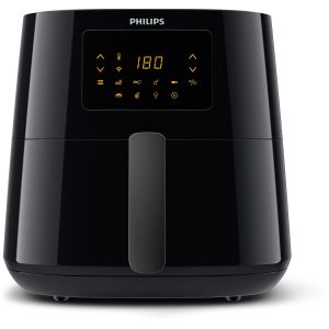 Friteuza fara ulei Philips HD9280/90 Airfryer Essential Collection, capacitate 6.2 L, Rapid Air, Digital, Wifi, 7 presetari, Corp negru/Maner negru