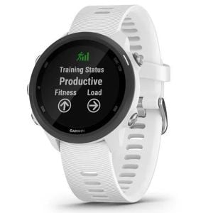 Ceas Smartwatch Garmin Forerunner 245 Music Edition, 42mm, GPS, Alb