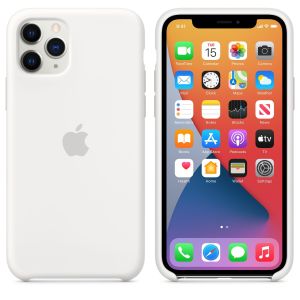 Husa de protectie telefon Apple pentru Iphone 11 Pro, Silicon, MWYL2ZM/A, White
