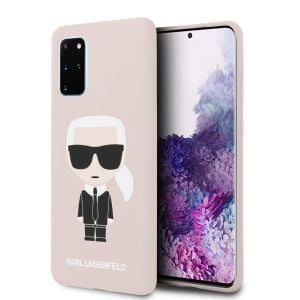 Husa de protectie telefon Karl Lagerfeld Samsung Galaxy S20+, Full Body, Silicon, KLHCS67SLFKPI, Pink
