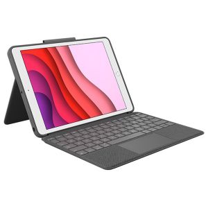 Husa cu tastatura tableta Logitech Combo Touch compatibila cu IPad 10.2" (7th, 8th Gen), Negru