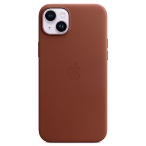 Husa de protectie telefon Apple pentru iPhone 14 Plus, Magsafe, Piele, Umber