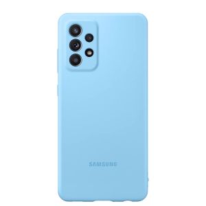 Husa telefon Samsung Silicone Cover pentru Samsung Galaxy A52/A52S, Blue
