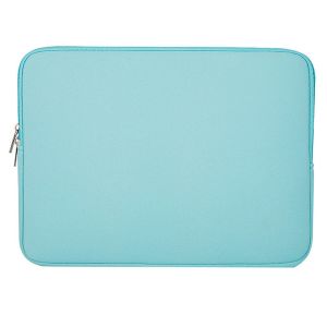 Husa laptop Hurtel, Universala, pentru laptop de 15,6 inch, Material cauciucat, Albastru