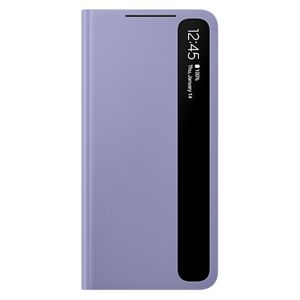 Husa de protectie telefon Samsung Smart Clear View Cover pentru Samsung Galaxy S21, EF-ZG991CVEGEE, Violet