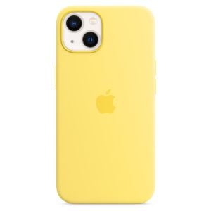 Husa telefon Apple pentru iPhone 13, MagSafe, Silicon, Lemon Zest