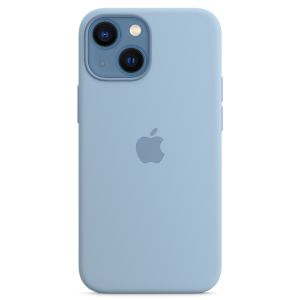 Husa telefon Apple pentru iPhone 13 Mini, MagSafe, Silicon, Blue Fog