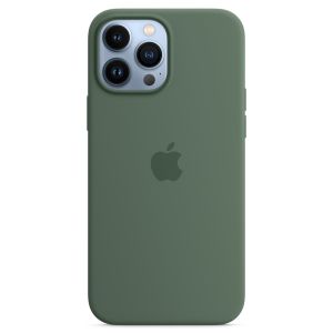 Husa telefon Apple pentru iPhone 13 Pro, MagSafe, Silicon, Eucalyptus