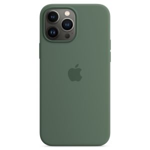 Husa telefon Apple pentru iPhone 13 Pro Max, MagSafe, Silicon, Eucalyptus