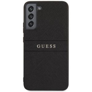 Husa telefon Guess, Leather Saffiano Case pentru Samsung Galaxy S22, Plastic, Negru