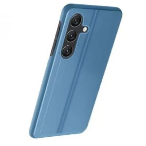 Husa telefon Hurtel, Clear View, Tip carte pentru Xiaomi Redmi 11A/Poco C55/Redmi 12C, Albastru