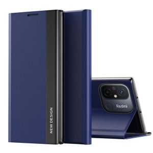 Husa telefon Hurtel, Tip carte pentru Xiaomi Redmi 11A/Poco C55/Redmi 12C, Albastru