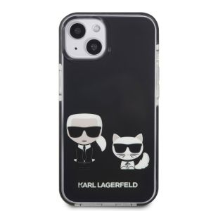Husa telefon Karl Lagerfeld, Karl and Choupette pentru Apple iPhone 13 mini, Negru
