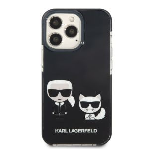 Husa telefon Karl Lagerfeld, Karl and Choupette pentru Apple iPhone 13 Pro Max, Negru
