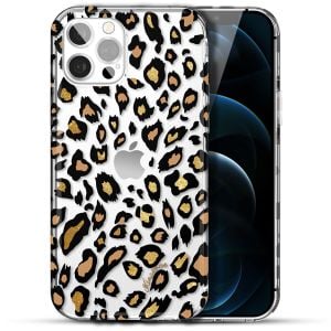 Husa de protectie telefon pentru Iphone 13, Kingxbar, Wild Series Leopard, Plastic, Multicolor