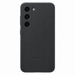 Husa telefon Samsung Galaxy S23+, Piele ecologica, Black