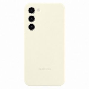 Husa telefon Samsung Galaxy S23+, Silicon, Cream