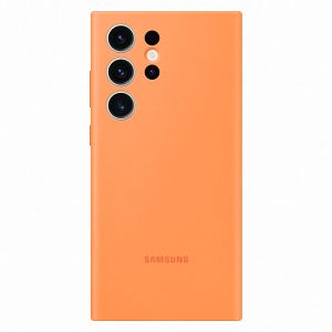 Husa telefon Samsung Galaxy S23 Ultra, Silicon, Orange