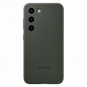 Husa telefon Samsung Silicone Case pentru Samsung Galaxy S23, Khaki