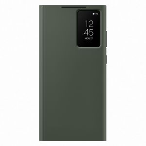 Husa telefon Samsung Smart View Wallet Case pentru Samsung Galaxy S23 Ultra, Khaki