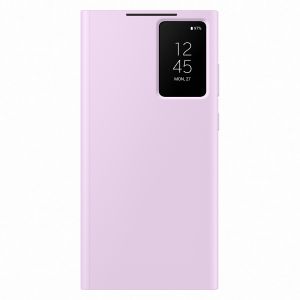 Husa telefon Samsung Smart View Wallet Case pentru Samsung Galaxy S23 Ultra, Lilac