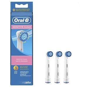 Set 3 rezerve Oral-B, Sensitive Clean EB60, Alb