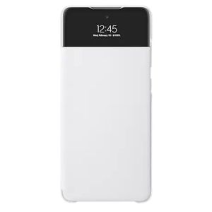 Husa telefon pentru Samsung Galaxy A72, Smart S View Wallet Cover, Alb